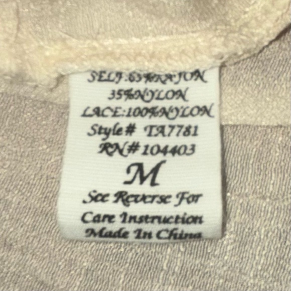 Women’s Cream Lace-Up Blouse - Picture 6 of 6